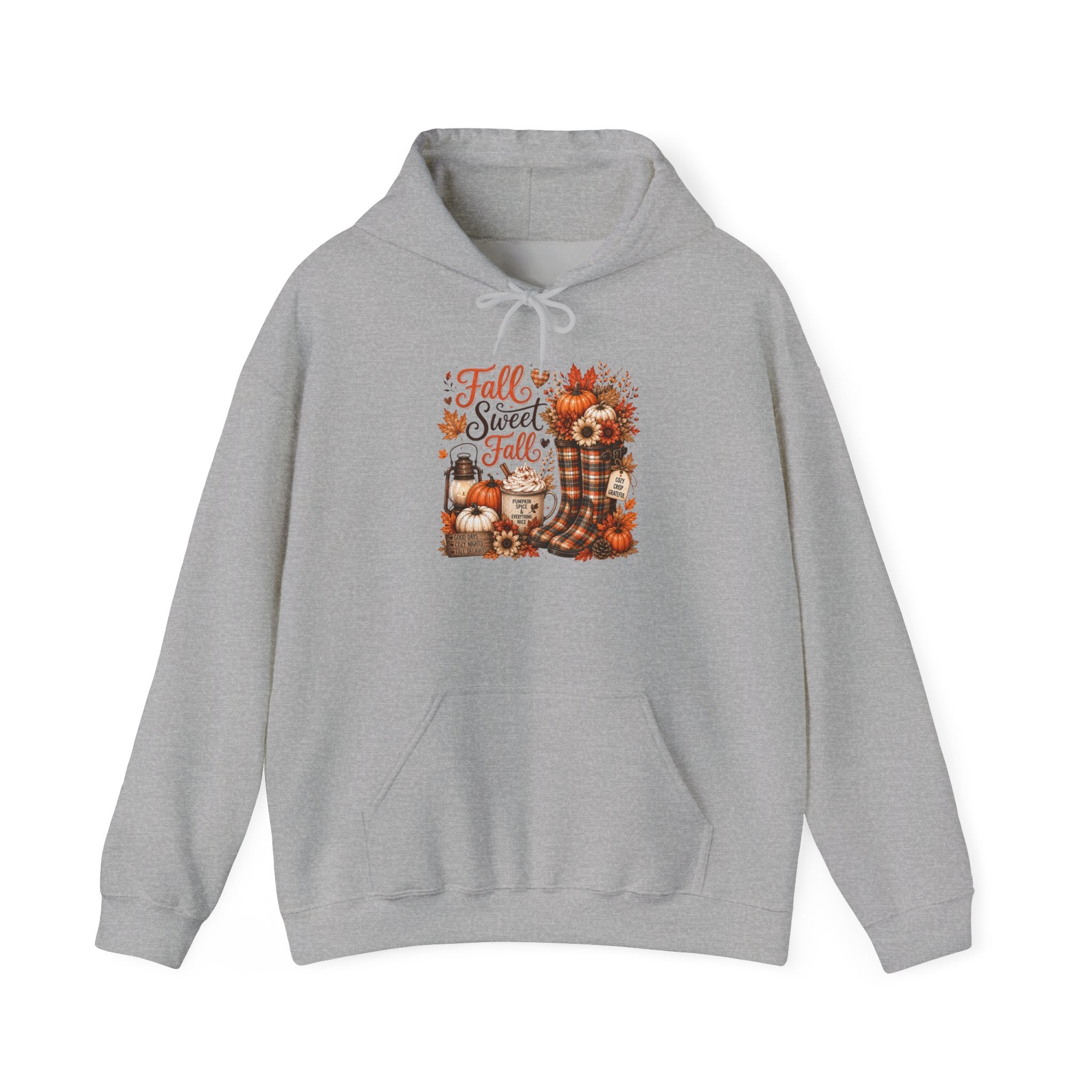 Fall Sweet Fall Hoodie - Cute Pumpkin & Scarecrow Autumn Sweatshirt